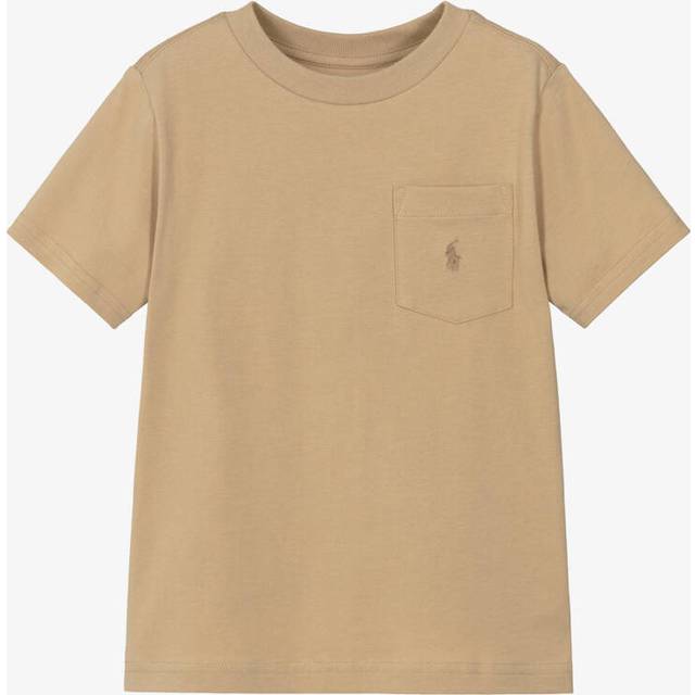 Ralph Lauren Kids' Cotton Crew Neck T-Shirt, Vintage Khaki