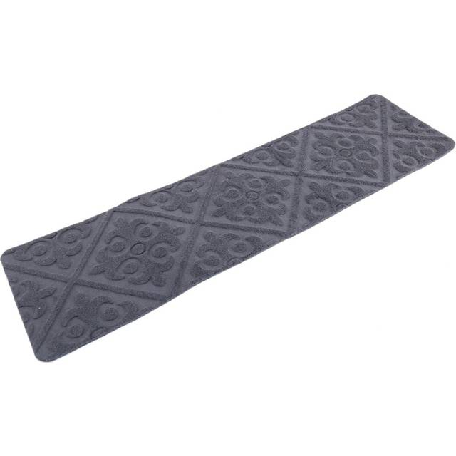 "Non-Indoor Stair Tread Rug Set of 15 Stair Runners for Wooden Stairs Modern Stair Tread Rugs 8"" x 30"" Gray"