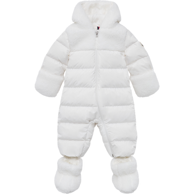 Moncler Enfant White Osof Down Padded Baby Snowsuit - 3 year