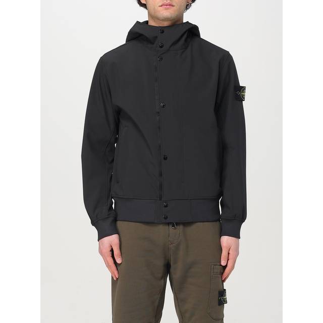Stone Island, Jacka, Herr, S, Lätt Soft Shell Jacka - black (S)