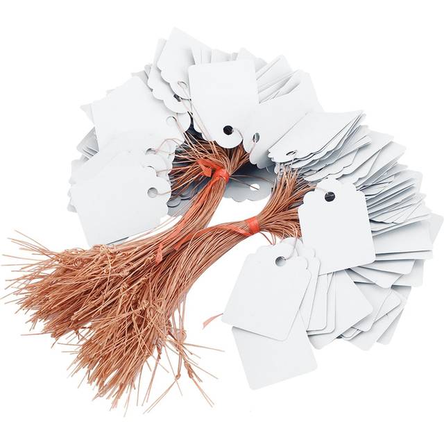 200pcs PVC Hanging Flower Plant Seed Name Tag Label Marker Sign Outdoor White white