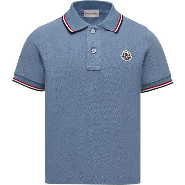Moncler Brand-Badge Cotton-Jersey Polo Shirt 4-10 Years