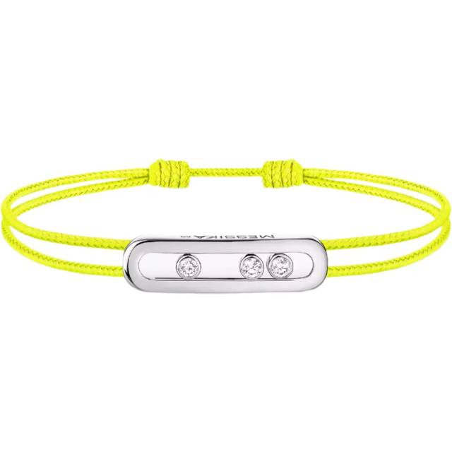 Messika Care(s) 18ct White Gold & Diamond Yellow Cord Bracelet