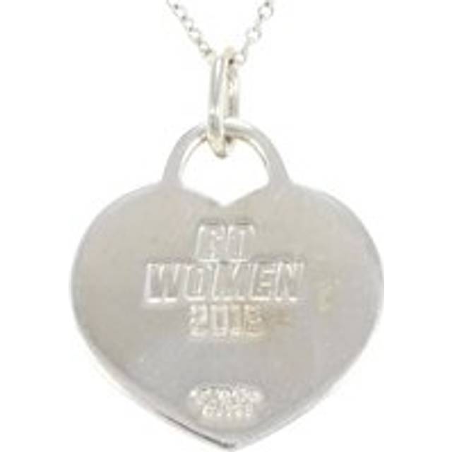 Womens Preloved Heart Pendant Necklace Go Wo 2016 - Silver - Grey - One Size