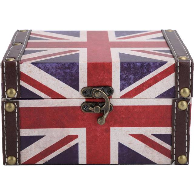 Jewelry Storage Box Vintage Treasure Chest Wooden Jewelry Organizer Trinket Case