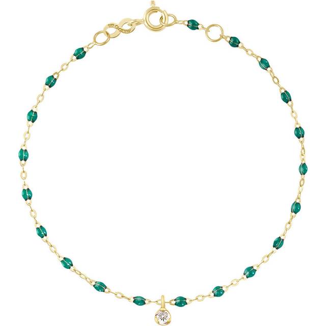 Supreme Gigi Bracelet - Emerald - Inspired by her father, Gigi founded her eponymous brand, Gigi Clozeau in France. Each design is imagined and created in the family workshop using 18-carat gold, with a range of delicate necklaces and bracelets to choose from. Intricate beading and expertly crafted charms adorn many of the creations, sure to become favourites in your daily edit.