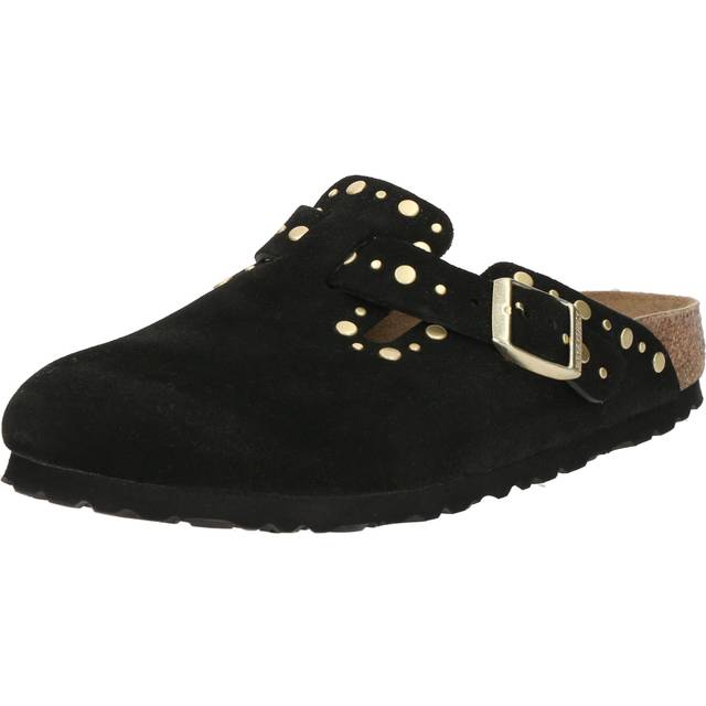 Studded suede leather sandals Birkenstock Boston - Noir - 36 Narrow