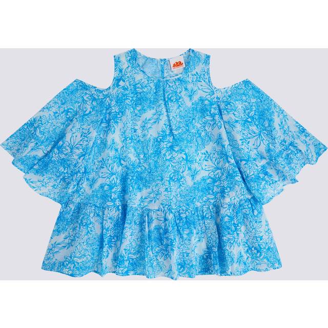 Short dress with fleur de joie print violet 8 - VIOLET (8)