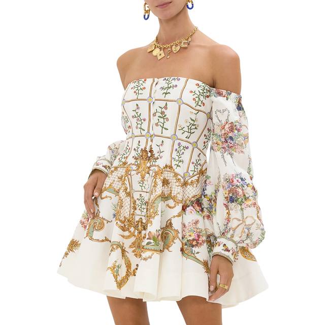 Dressing Room Drama Seamed Off-Shoulder Dress - DRESSING ROOM DRAMA - X-Small