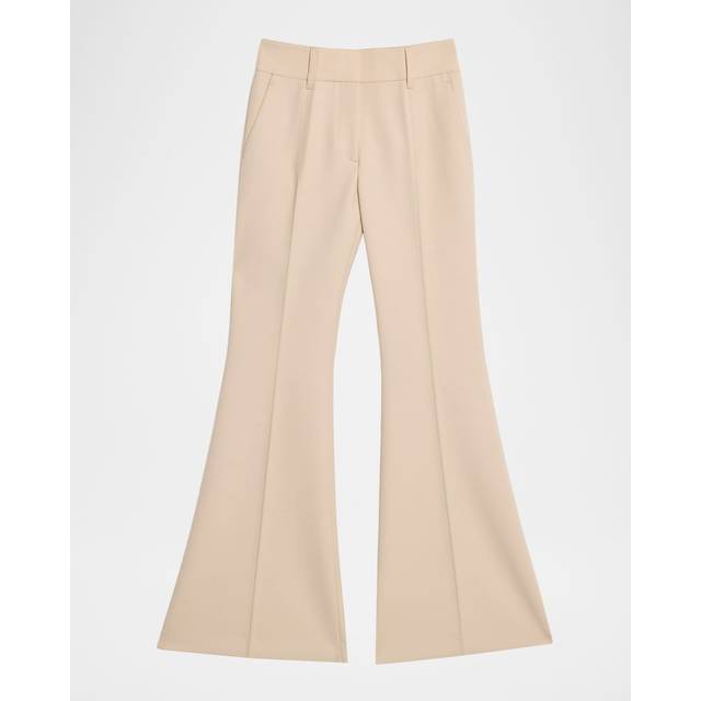 Rhein Wool Flare Pants - KHAKI - 44 IT (8 US)