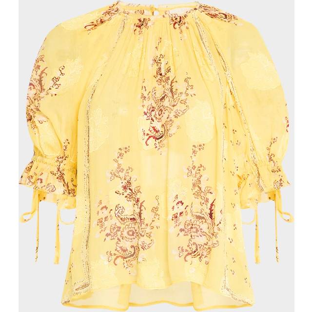 Pippa Short-Sleeve Blouse - SOLEIL - 4