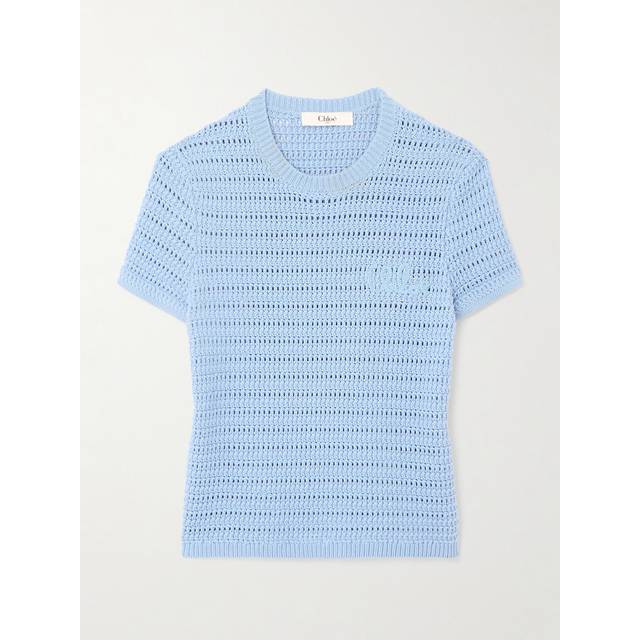 CHLOE Chloe Crochet Knit Ld54 - Blue