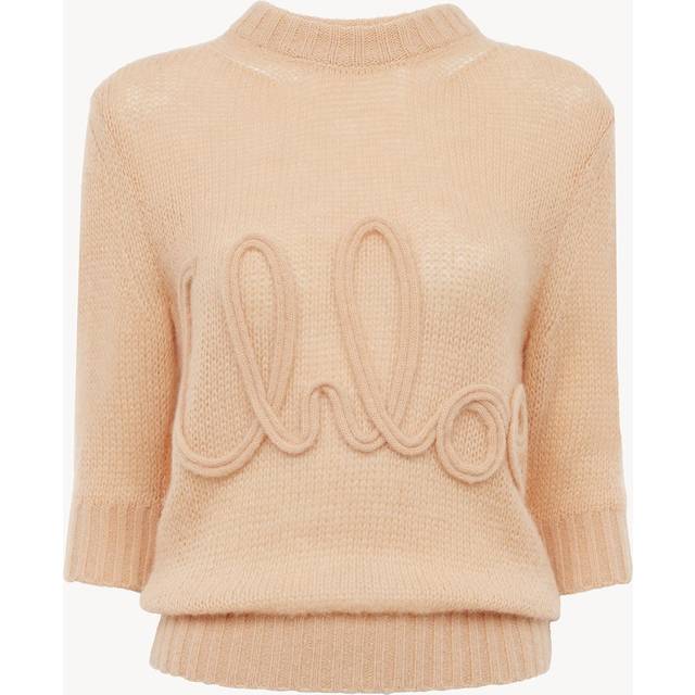 Logo wool Sweater - S - Orange