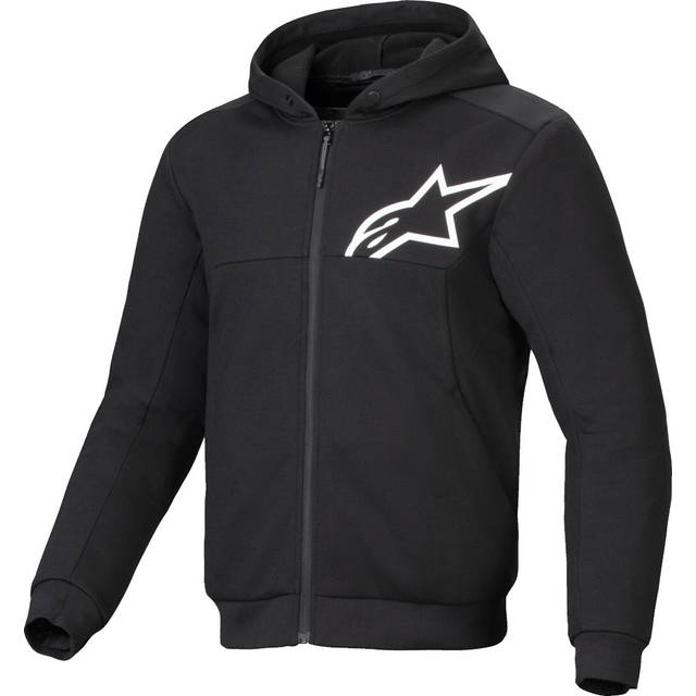 Alpinestars Chrome V2 Sport Motorcycle Zip Hoodie, black, Size XL for Men