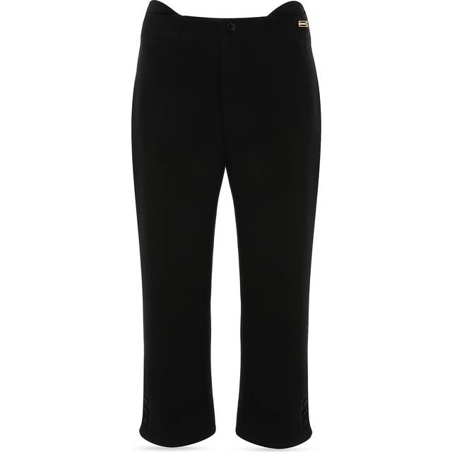 Victoria Beckham Logo capri pants - black (UK 14)