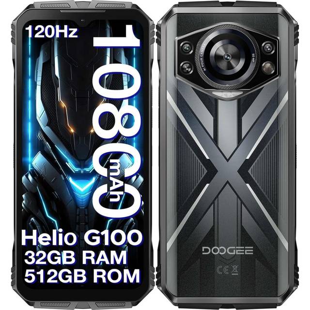 (Silver) DOOGEE S Cyber Pro Unbreakable Portable Phone  32GB 512GB/2TB