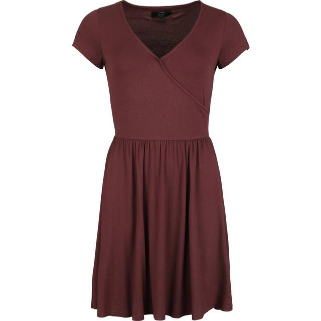 RED by EMP Dress in Caftan Stil Short dress dark red - XL