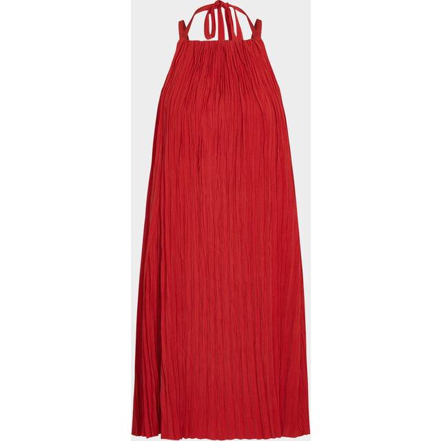 Vince Pleated A-Line Pintuck Dress