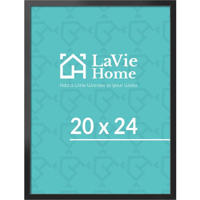 LaVie Home 20x24 Picture Frame for Wall Display  20x24 Black Picture Frame with HD Plexiglas  20 x 24 Poster Frame 1 Pack  Display Frame for Vertical