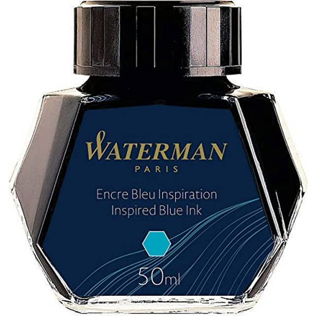 Waterman Fountain Pen Ink  Inspired Blue  50ml Bottle