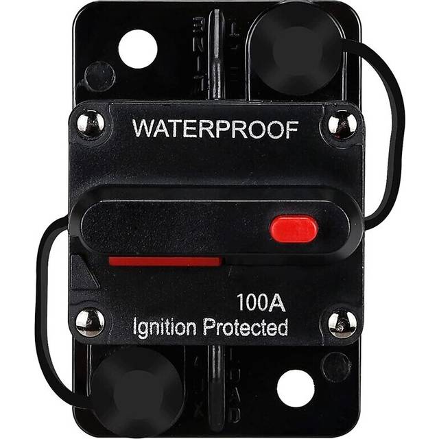Waterproof Circuit Breaker,With Manual Reset,12V-48V DC,100A,for Car