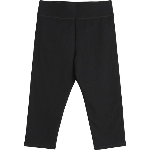 Sea Dance Cropped Leggings in GOTS-Certified Organic Cotton - Black