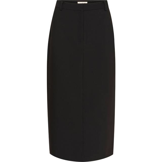Soaked in Luxury, Midi Skirts, female, Black, L, Black Long Pencil Skirt