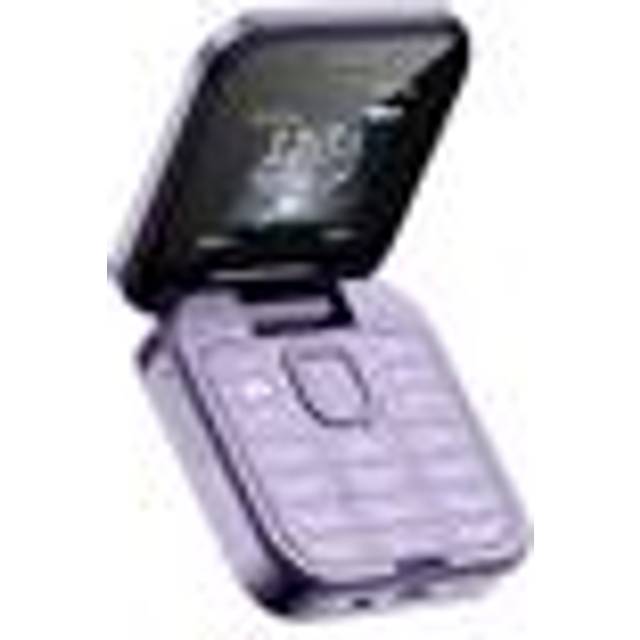Avizar Foldable Mobile Phone With Dual Sim Fm Radio Battery 1000mah, Purple