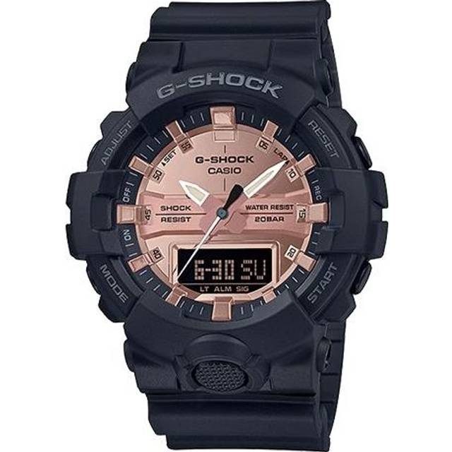 CASIO G-Shock Analog-Digital 'Black' GA-800MMC-1A - Blackrose Gold - Free