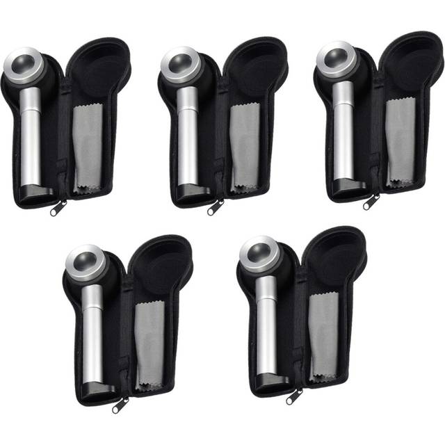5X Handheld 45X Folding Linen Tester Metal Magnifiers Cloth Thread Counter Magnifier Magnifying Glass with Light