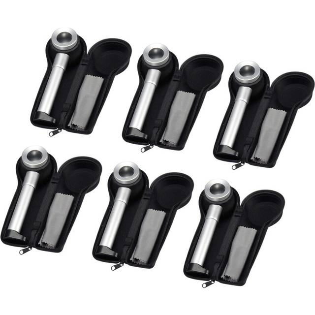 6X Handheld 45X Folding Linen Tester Metal Magnifiers Cloth Thread Counter Magnifier with Light Calibration