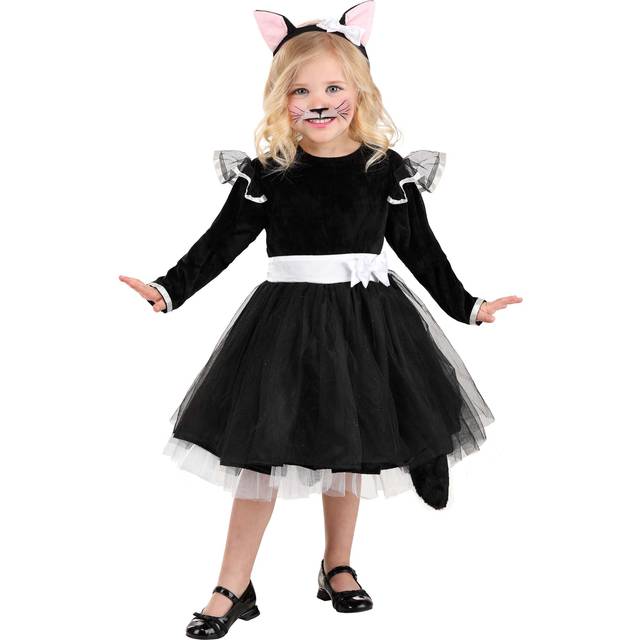 Toddler Cat Tutu Costume - Black&#47;White (4T)