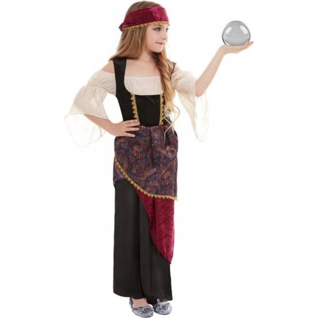 (4-6 Years, Multicoloured) Smiffys Girls Deluxe Fortune Teller Costume Set