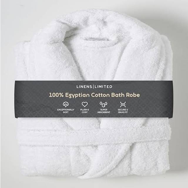 Linens limited 100% egyptian cotton bath robe