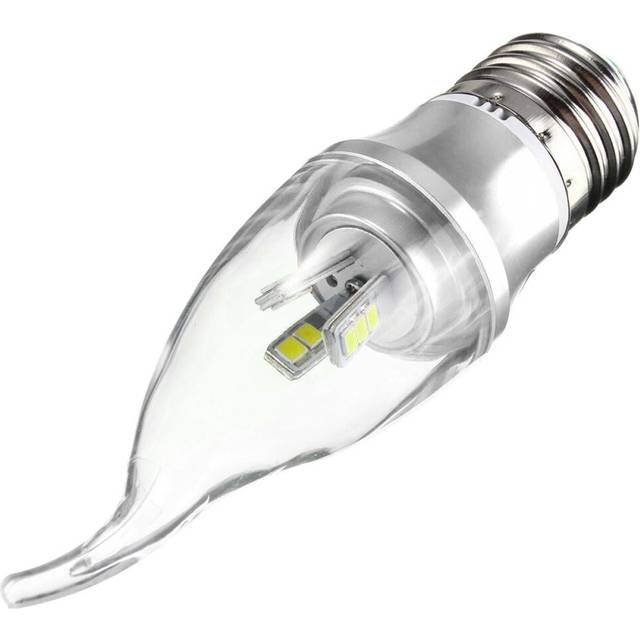 (Pure White, E27) E27 E14 E12 B22 B15 3W LED Pure White Warm White 15 SMD 2835 LED Candle Light Lamp Bulb AC85-265V
