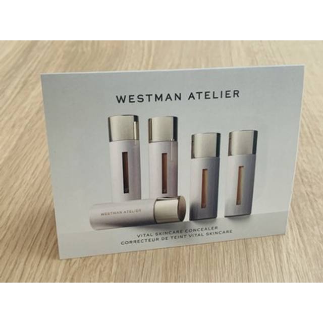 Westman atelier vital skincare concealer 8 shade sample card - light to deep