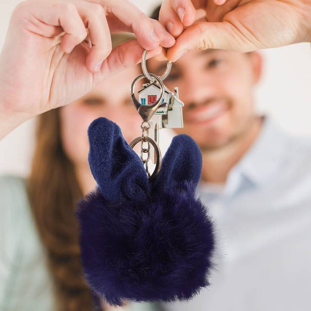 Man furry keyring cute bag keychain backpack charms rings pendant