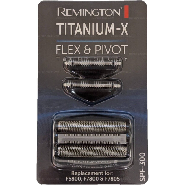 Remington SPF-300 Screens and Cutters for Shavers F4900, F5800, and F7800, Silver