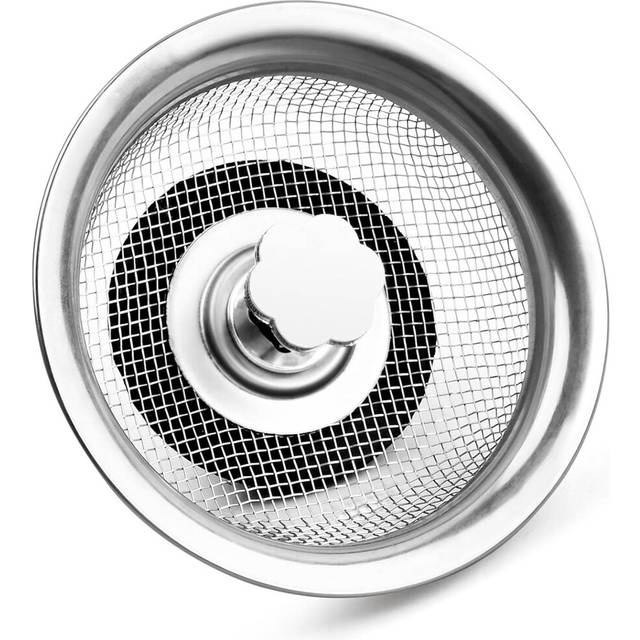 Pieces Stainless Steel Sink Strainer Plug,Kitchen Sink Strainer,Kitchen Sink Waste Basket,Kitchen Sink Strainer Grid for Kitchen Bathroom Sink(84MM)