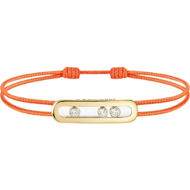 Messika Care(s) 18ct Yellow Gold & Diamond Orange Cord Bracelet