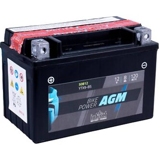 IntAct Maintenance Free AGM Bike-Power Battery YTX9-BS