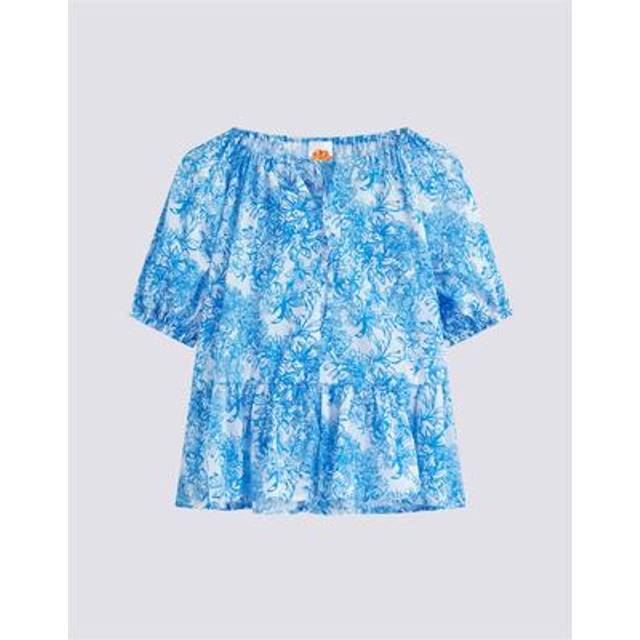 Sleeveless dress with fleur de joie print rose 6 - ROSE (6)