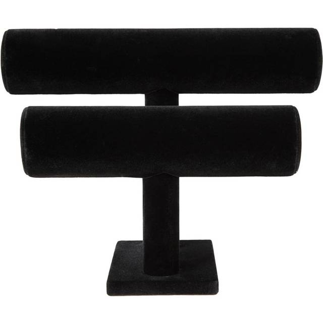 Living and Home 2 Tier Black Jewellery Bracelet Display Stand - 19 x 25.5 x 13cm