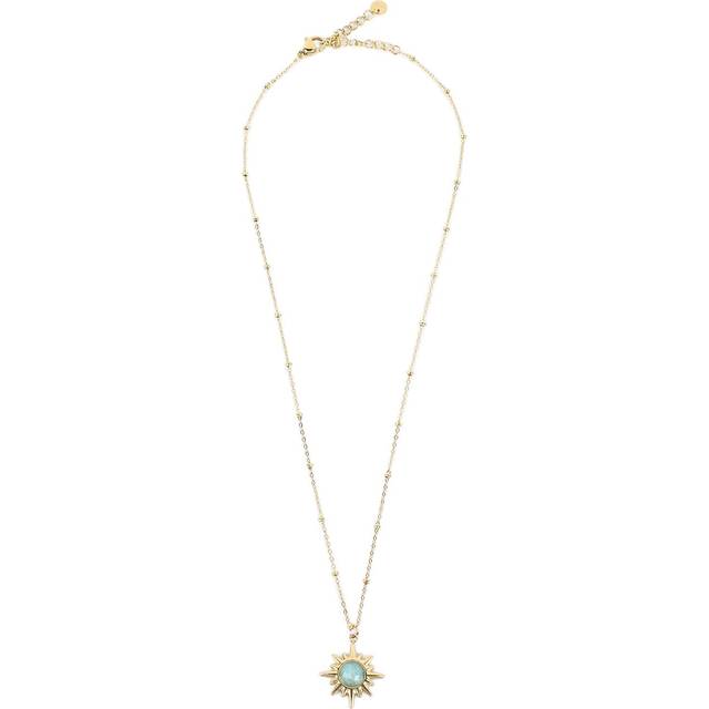 8 Pointed Star Necklace Geometry Star Stone Chain Pendant Necklace Titanium Steel Exquisite Craft