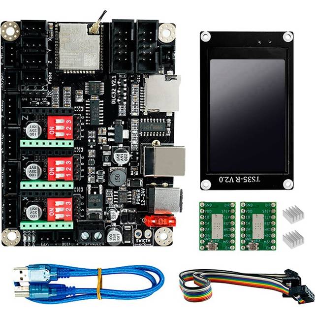 MKS DLC32 V2.1 32Bits Laser Engraver Motherboard+TS35 Touch Screen
