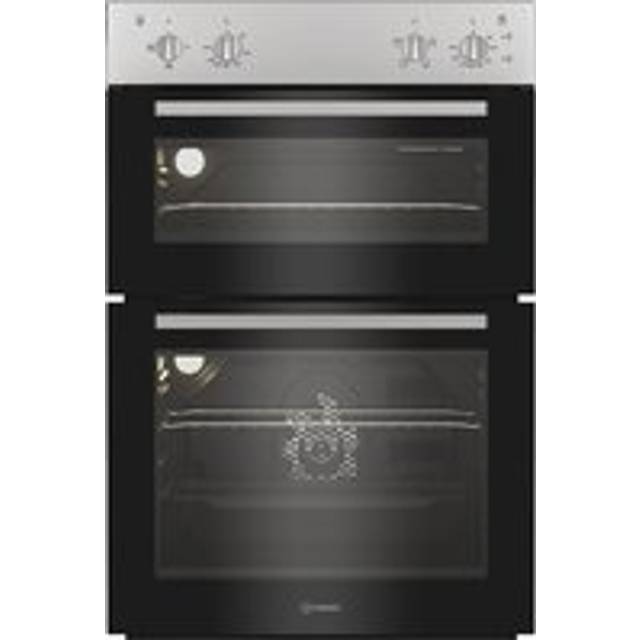 Indesit DII 10N S - Silver Built-in Double Electric Oven - 69L/36L - A++ Energy