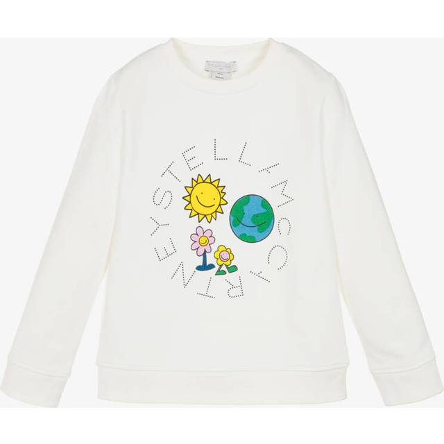Stella McCartney Kids Logo printed cotton jersey sweatshirt