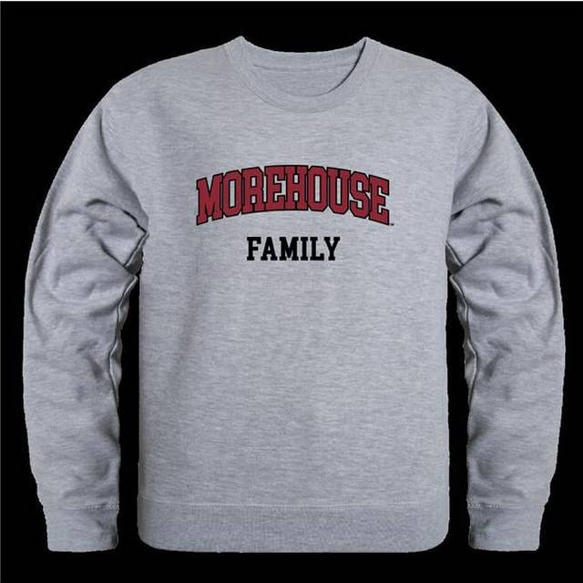 W Republic 572-346-HGY-02 Morehouse College Maroon Tigers Family Crewneck Sweatshirt, Heather Grey - Medium