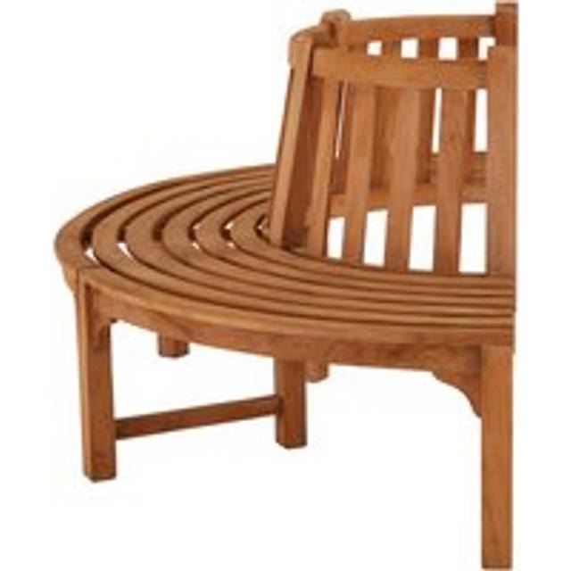Half Tree Teak Bench 3 Seater - Neutral