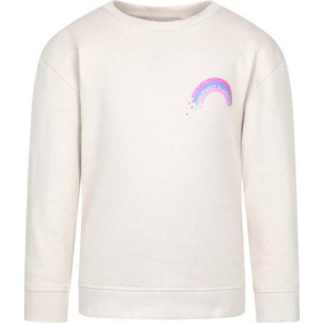 (9-10 Years, Cream) Mountain Warehouse Childrens/Kids Crew Neck Sweatshirt